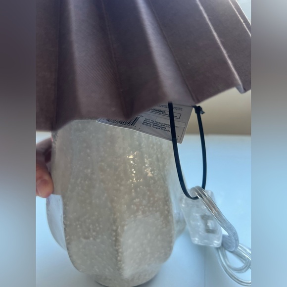 Ceramic with Brown Knife Pleat Shade Accent
Table Lamp Sour Cream-Hearth & Hand™ - Picture 10 of 14